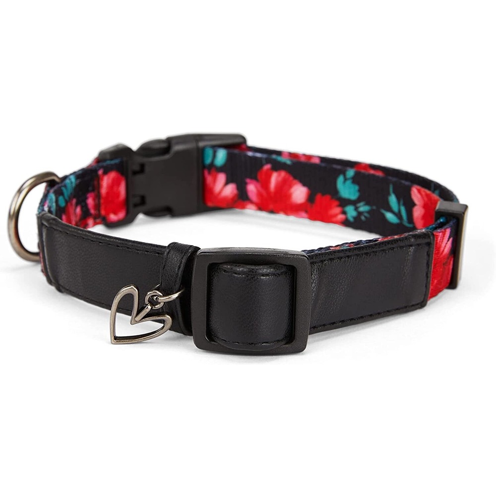 YOULY Heart Charm Fashion Dog Collar, Large/X-Large, Multi-Color New